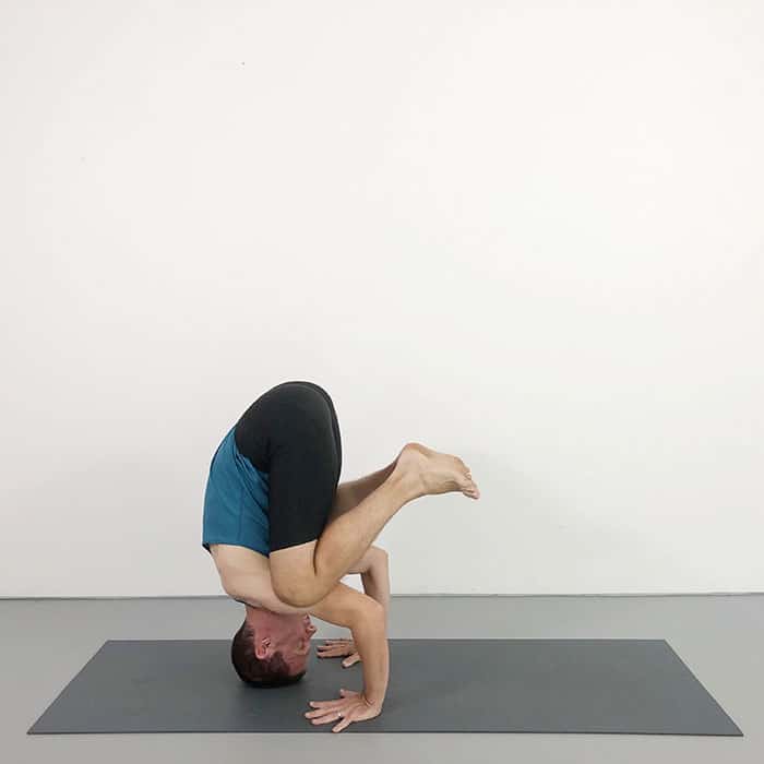 bakasana from sirsasana