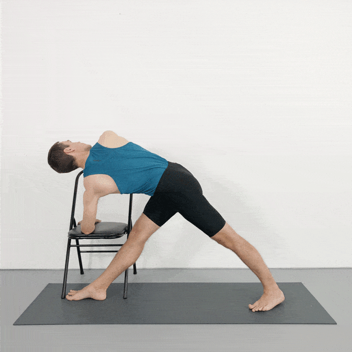 parivrtta trikonasana
