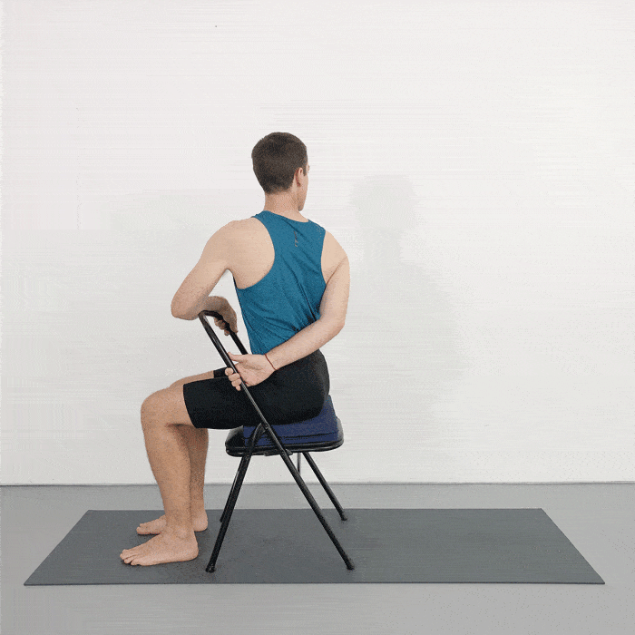 chair bharadvajasana
