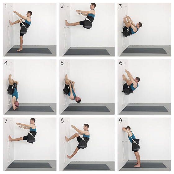 rope sirsasana