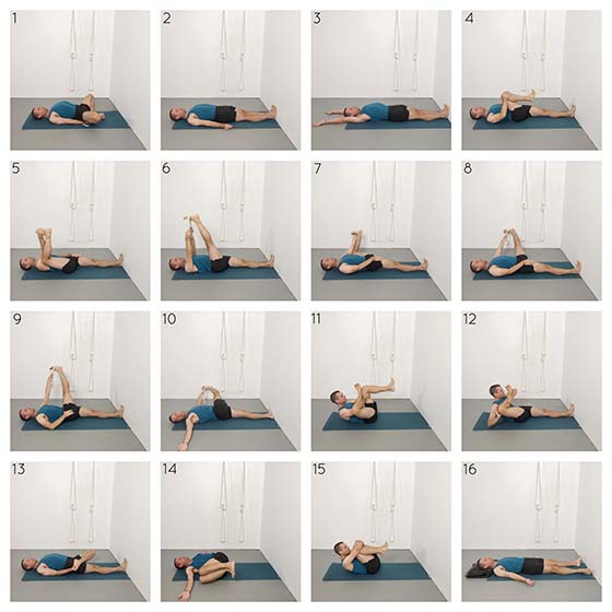 reclining yoga poses
