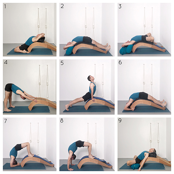 viparita dandasana bench (backbender)