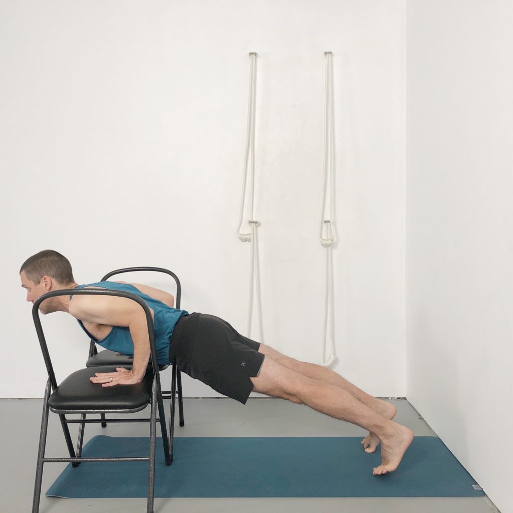 chaturanga with chairs