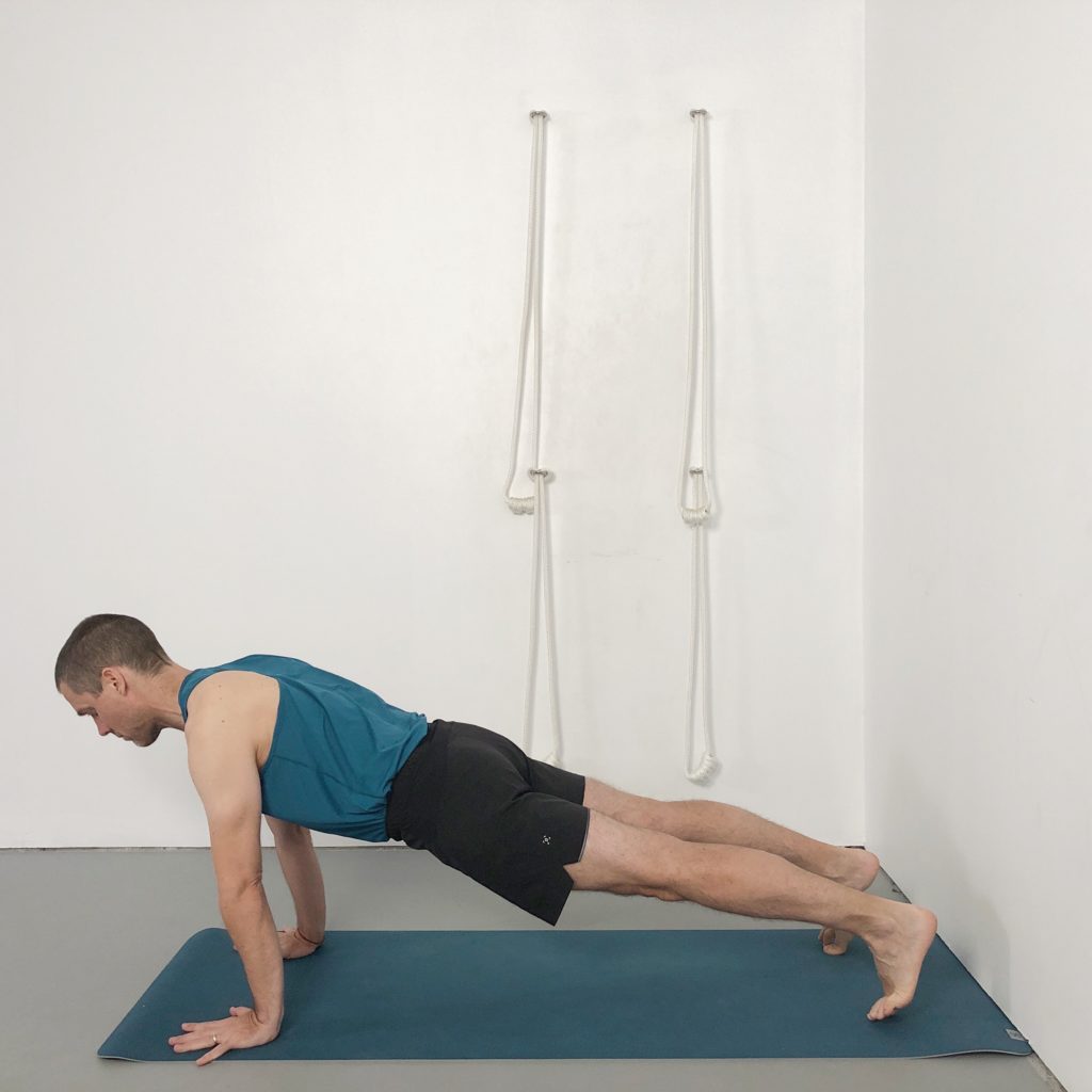 hands over shoulders