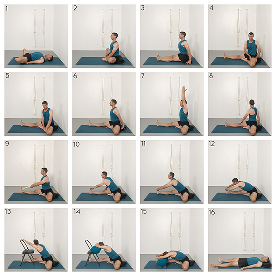 janu sirsasana (head to knee pose)