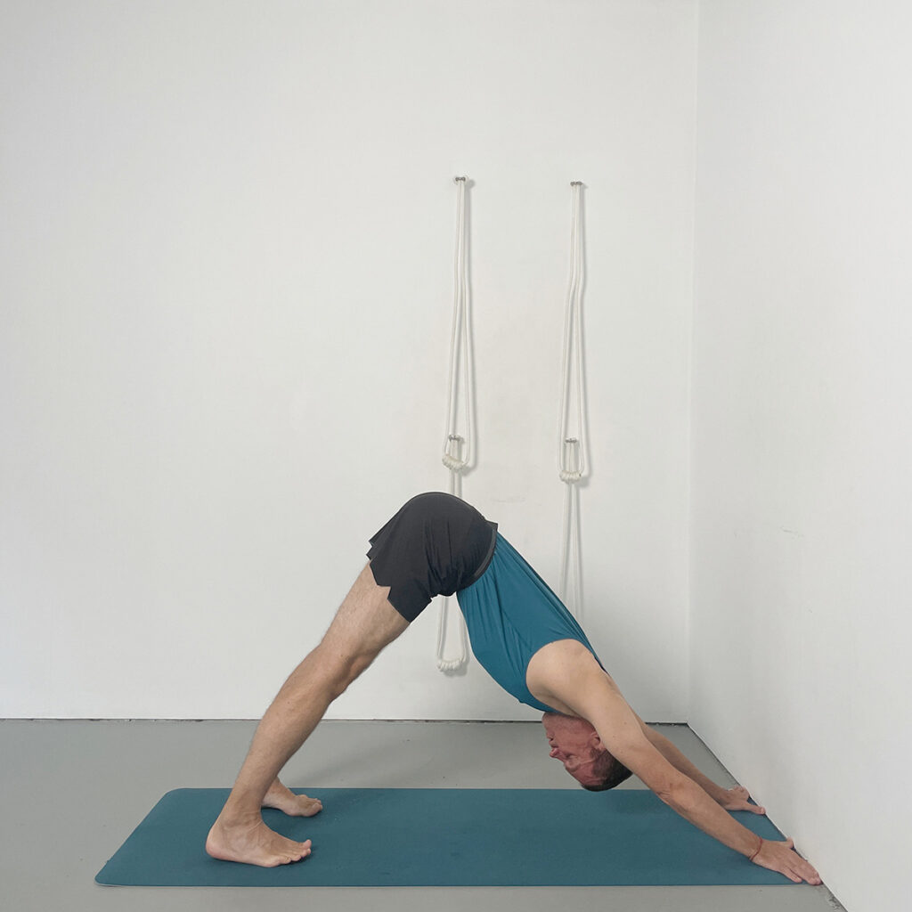 Adho Mukha Svanasana (Downward Facing Dog Pose) – Hands to Wall