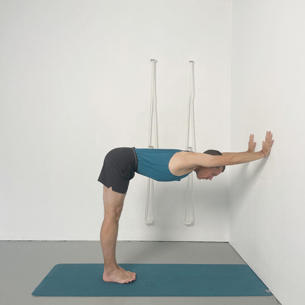 Ardha Uttanasana at the Wall