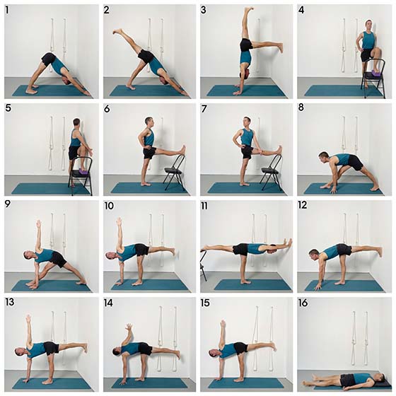 parivrtta ardha chandrasana (revolved half moon pose)