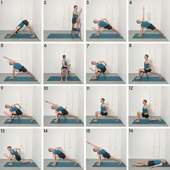parivrtta parsvakonasana (revolved side angle pose)