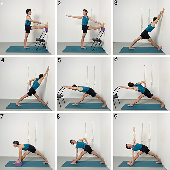 parivrtta trikonasana