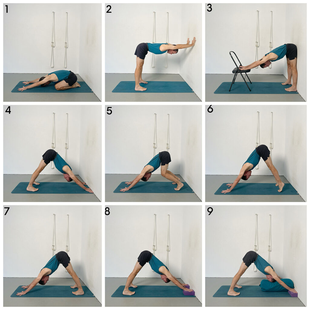 downward facing dog pose tutorial