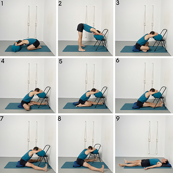 calming forward bends