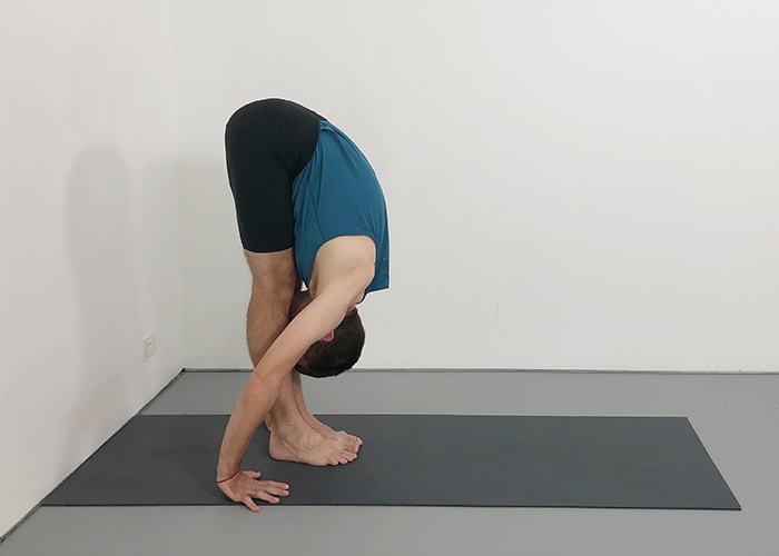 uttanasana (standing forward bend)