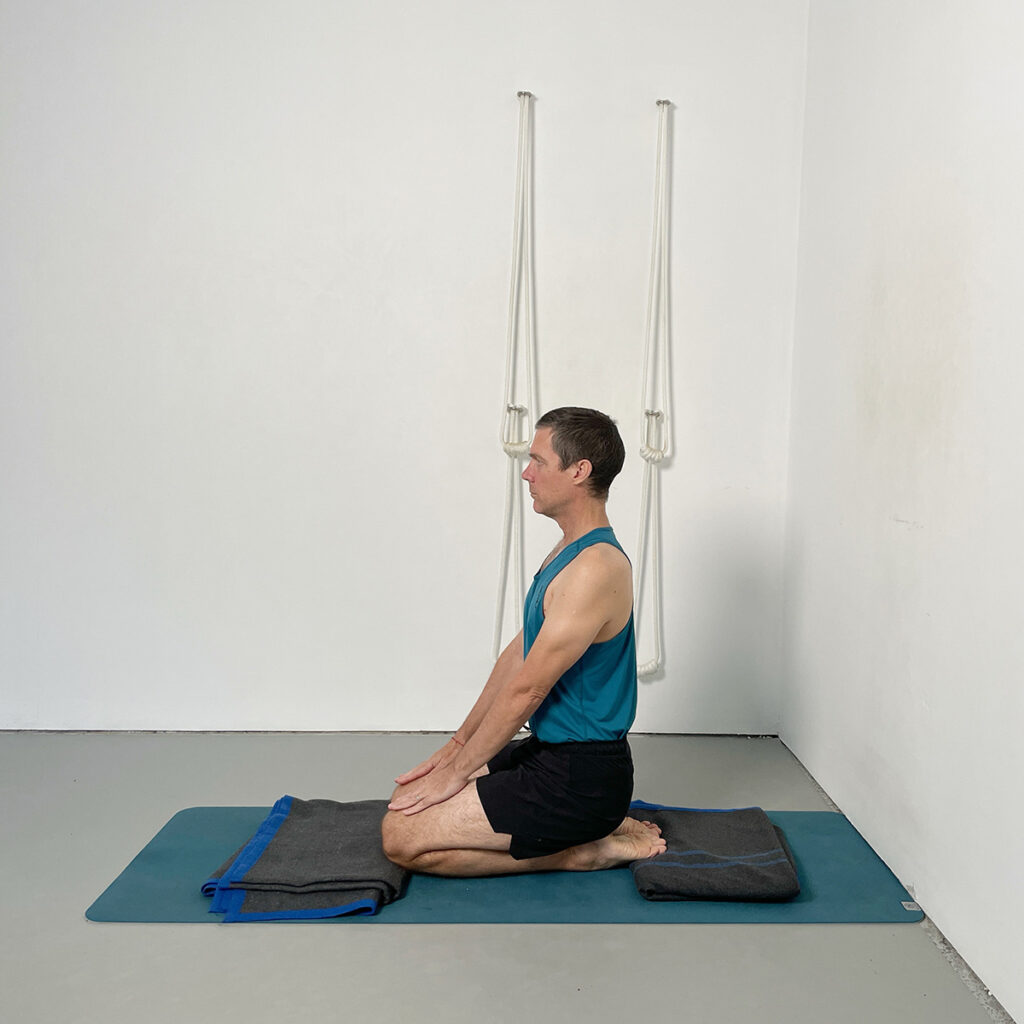 preparing for Supta Virasana