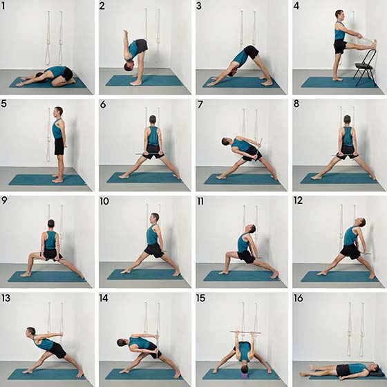 standing poses with dowelling