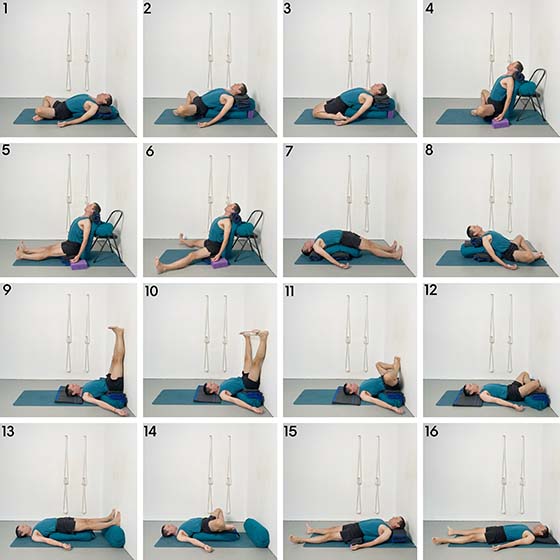 reclining restorative poses