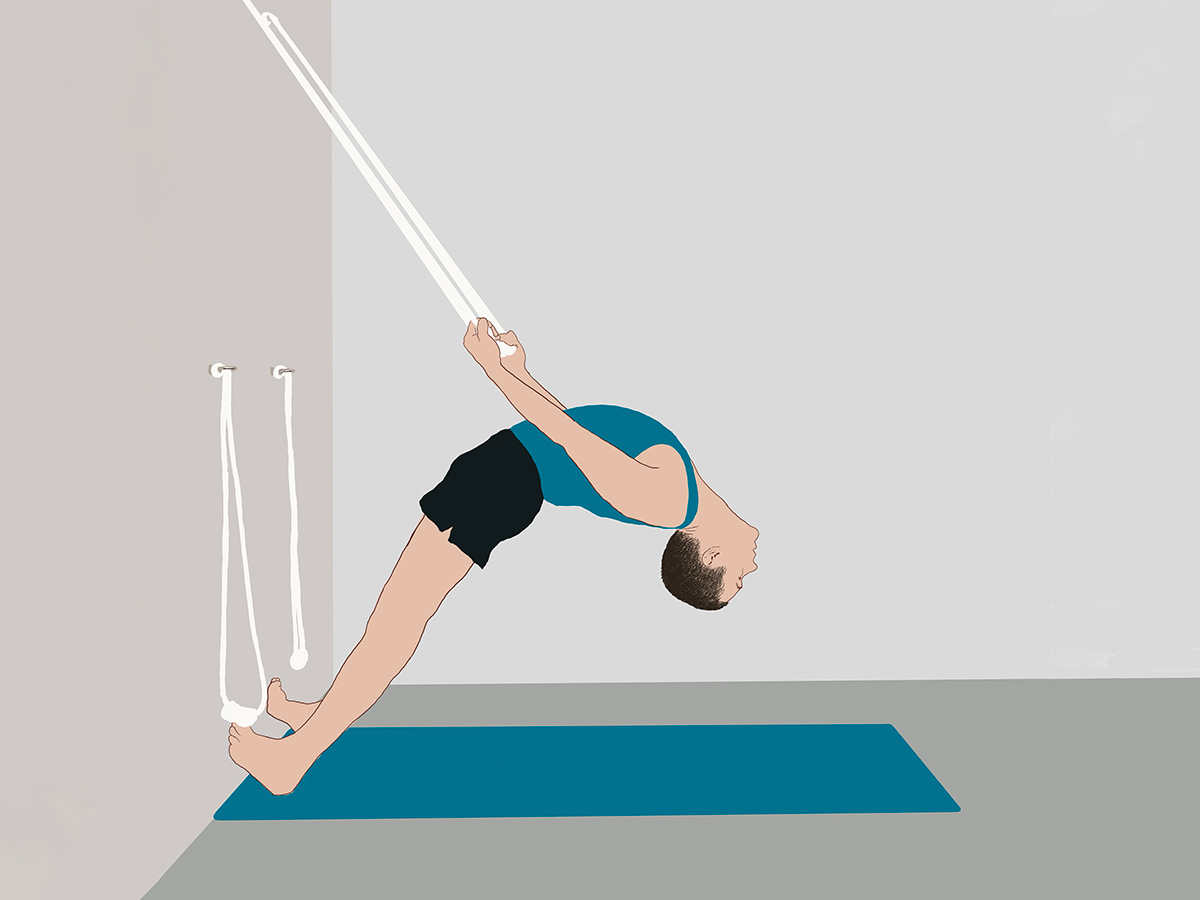 iyengar yoga wall ropes