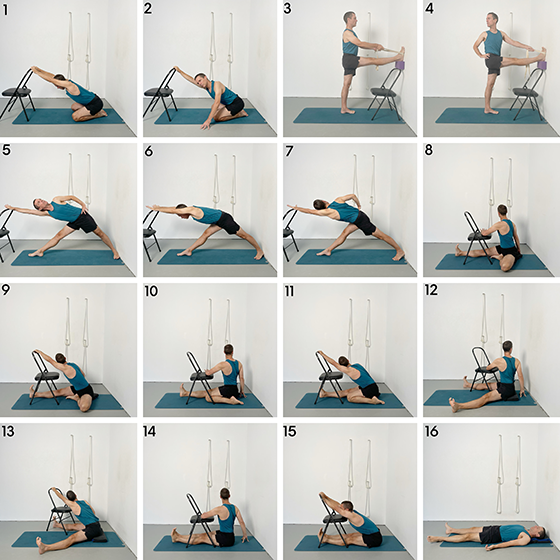 chair forward bends