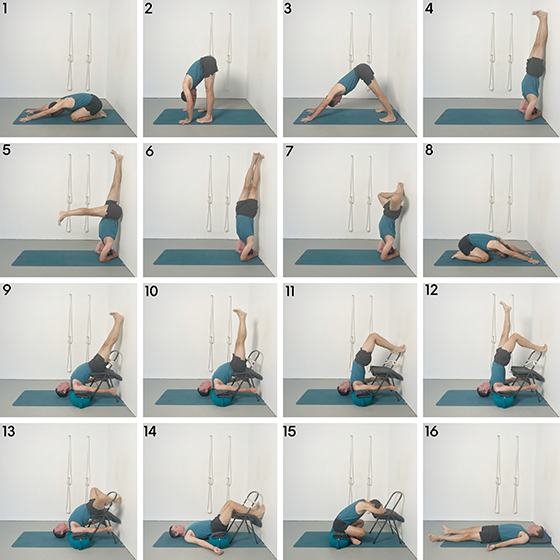 headstand and chair shoulderstand