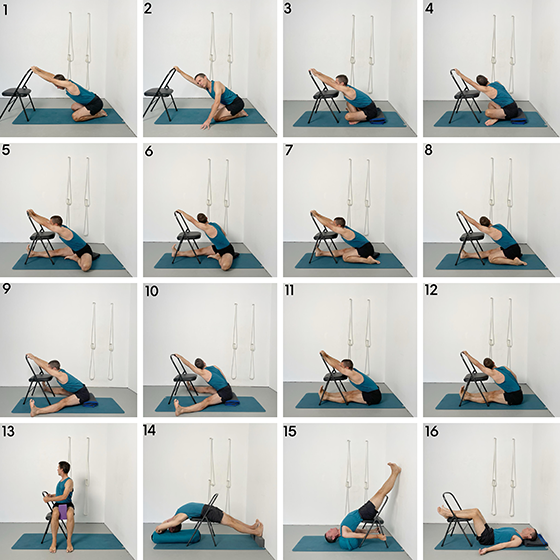 chair forward bends & gentle twists