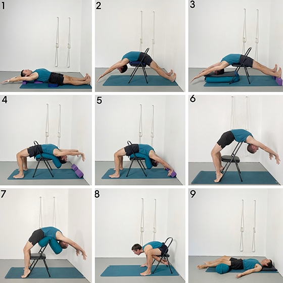 supported urdhva dhanurasana