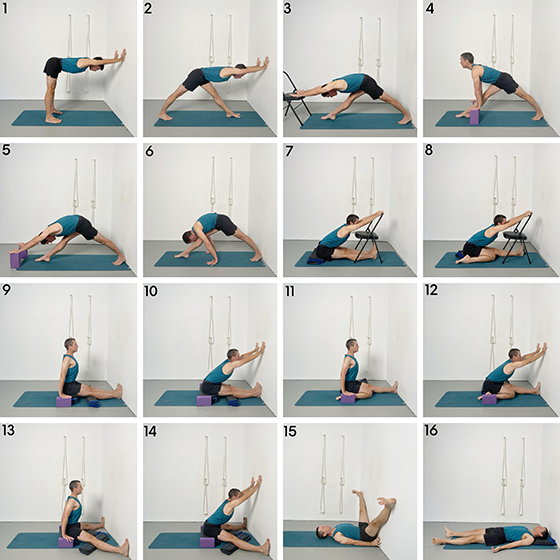 connecting standing and seated forward bends