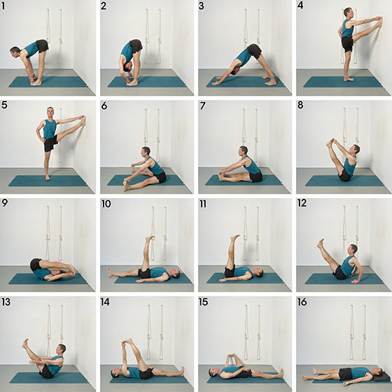 forward bends and abdominals