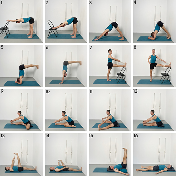 forward bends and preparatory inversions
