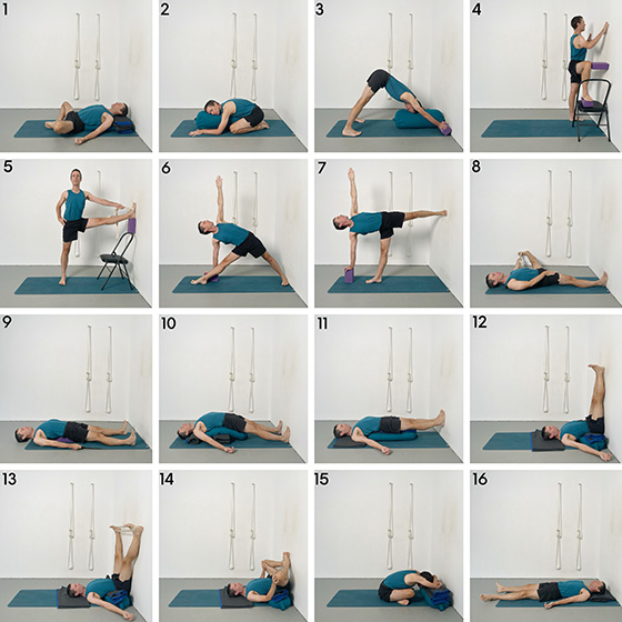 hip opening and restorative yoga