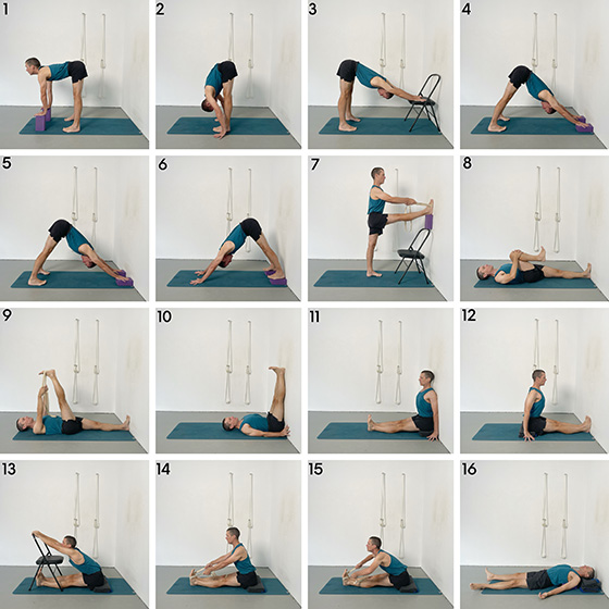 dandasana to paschimottanasa