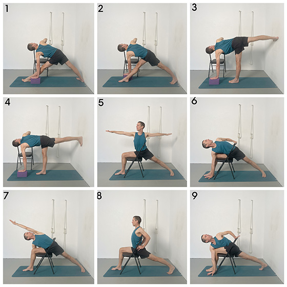 chair standing poses