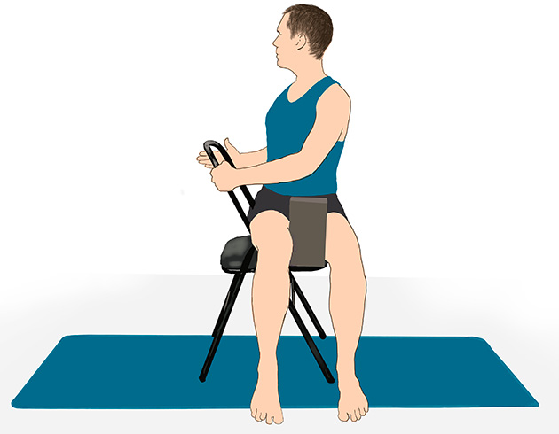 chair bharadvajasana