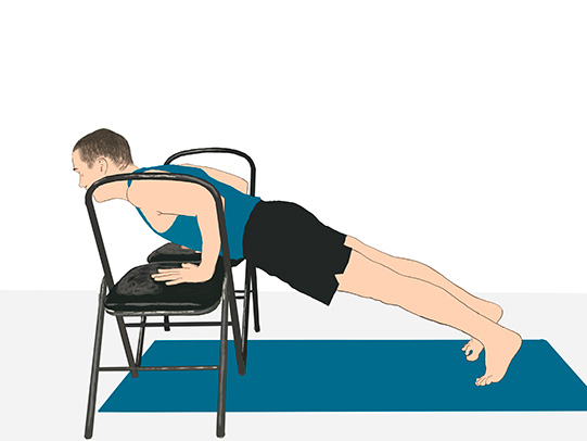 chaturanga with chairs