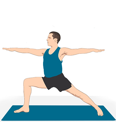 Virabhadrasana II Yoga Selection
