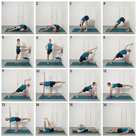 Synchronising Chest and Pelvis Rotation in Standing Poses